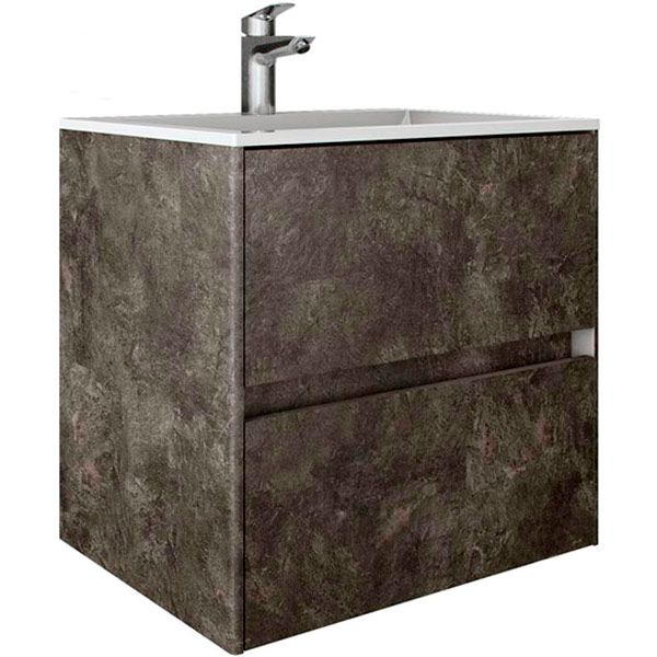 Тумба подвесная Water House Preference N2 70 МДФ сланец темный под умывальник Амальфи 70