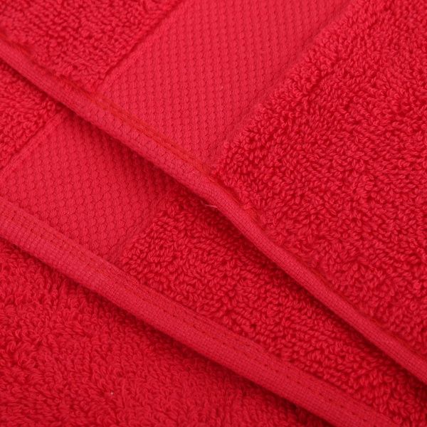 Полотенце махровое с бордюром 50x90 см красный La Nuit 