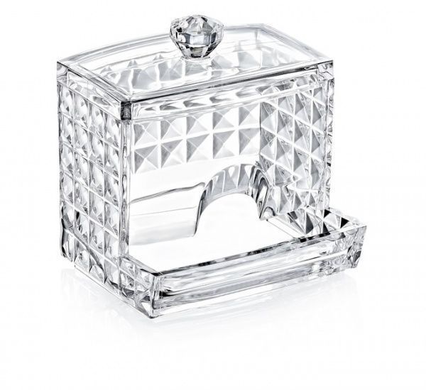 Органайзер настільний під ватні палички Diamond FT-025 прозорий 