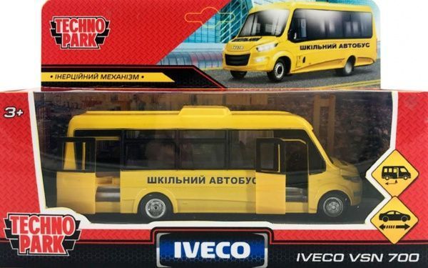 Автомодель Технопарк Автобус Iveco Daily Діти 1:43 DAILY-15CHI-YE