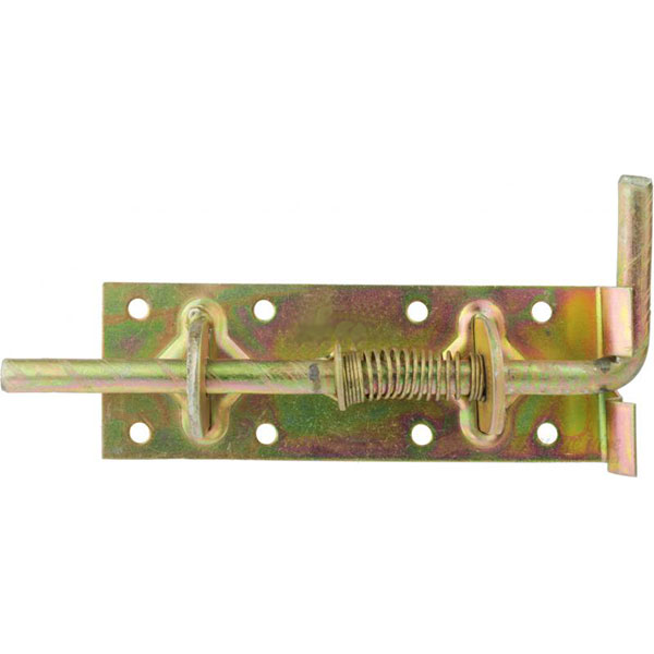 Засов Пружина 10 без ручки РМ267 желтый 160 мм