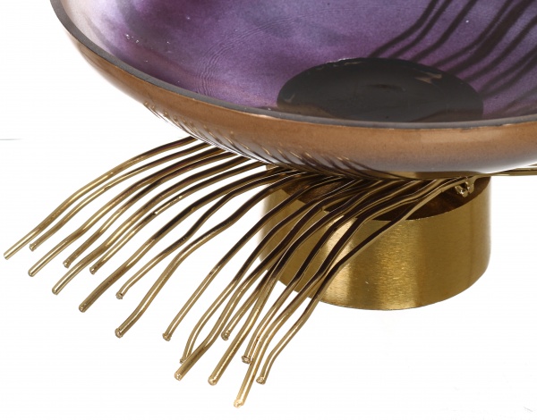 Фруктовница PANACHE Withered Twigs 16 см золотая пыль/золото 