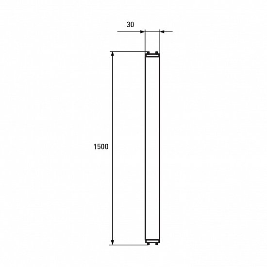 Лампа светодиодная Eurolamp LED NANO 24 Вт T8 матовая G13 220 В 4000 К LED-T8-24W/4000(nano) 