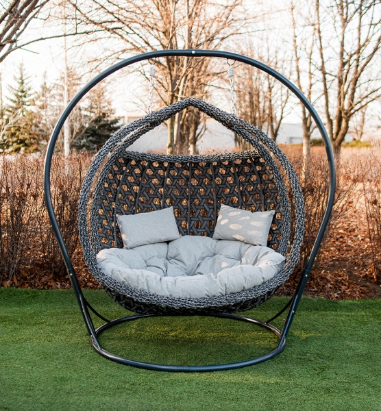 Кресло подвесное Украинские конструкции Фортуна Премиум серое