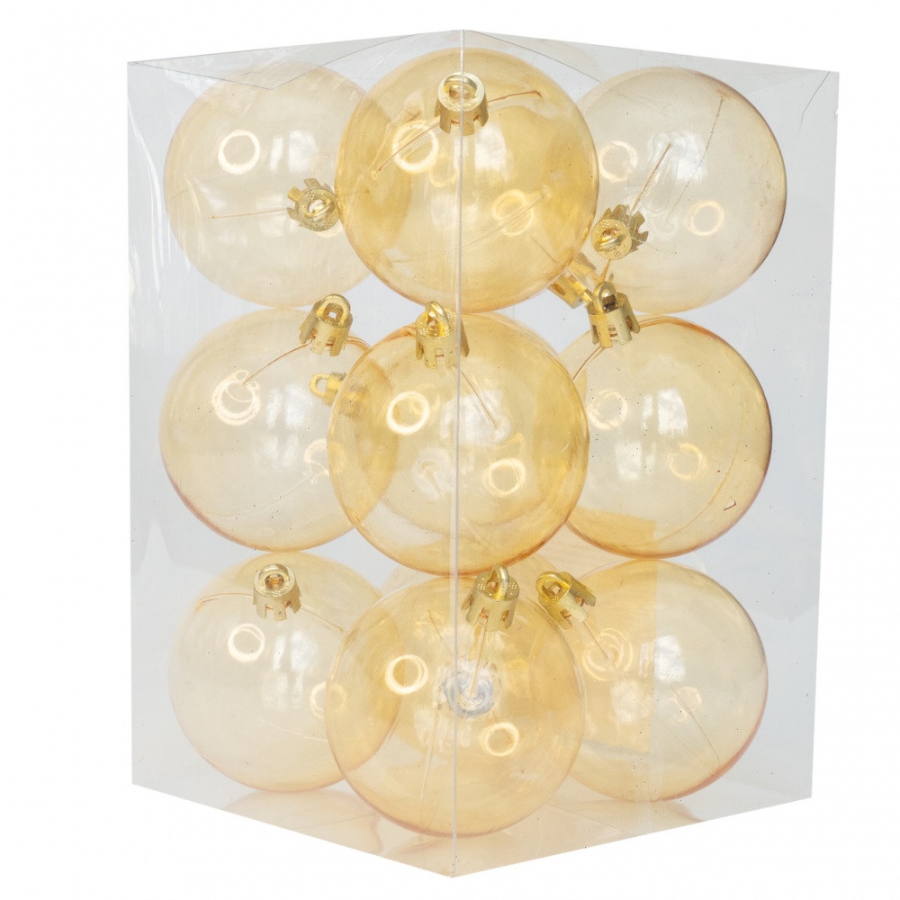 Набор елочных шаров 892104 d 60 мм 12 шт./уп.