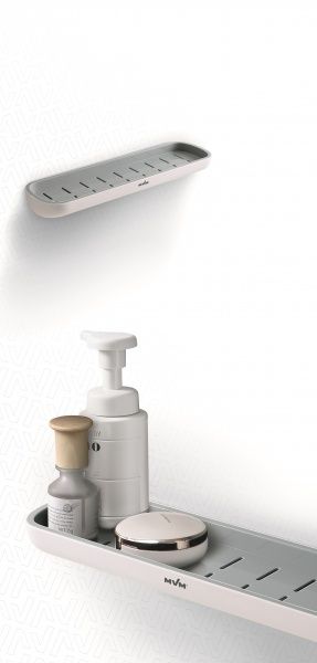 Полка для ванной MVM ВР-18 white/grey 