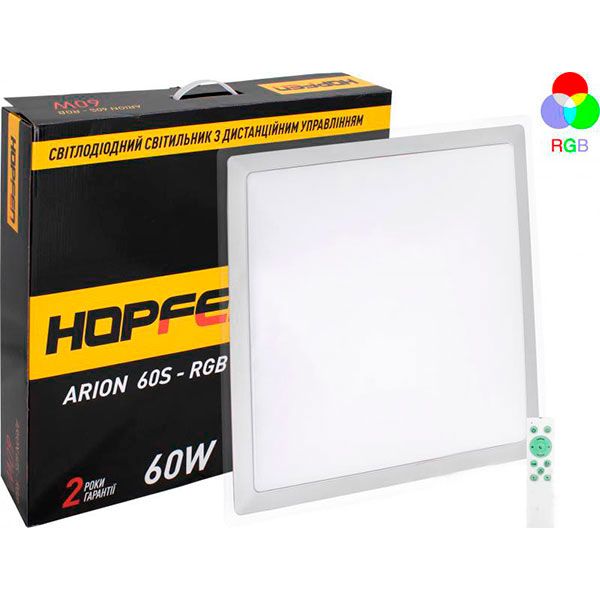 Світильник світлодіодний Hopfen Arion 60S-RGB 60W з пультом ДУ
