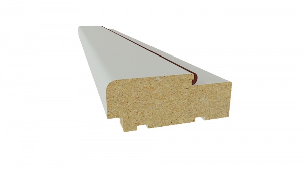 Дверная коробка Неман МДФ NEW 2070х80 мм белый суперматовый