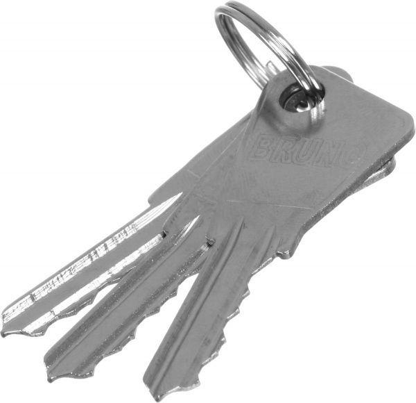 Замок врезной с ручками Bruno PZ 62 мм матовый никель