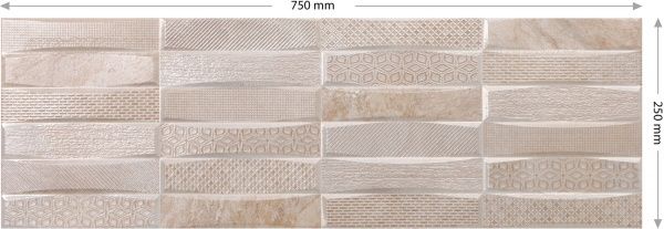 Плитка Emigres Тейде XL маррон 25x75 