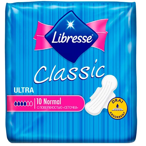 Прокладки гігієнічні Libresse Classic Normal Dry normal 10 шт.