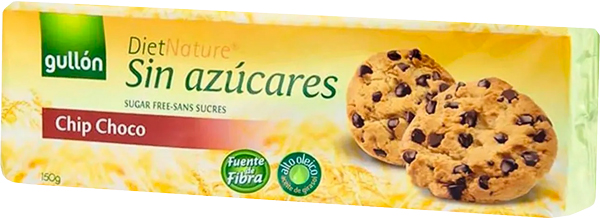 Печенье Gullon без сахара Diet Nature Chip Choco (8410376052633) 150 г 