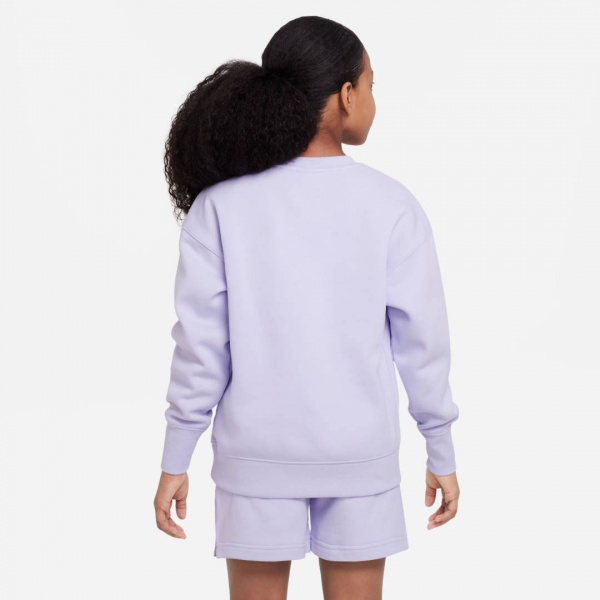 Світшот Nike G NSW CLUB FLC BF CREW LBR DD7473-536 фіолетовий