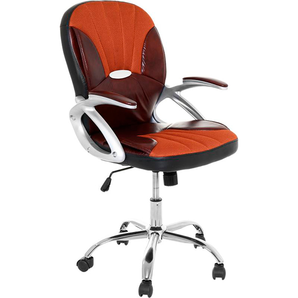 Кресло офисное Дублин коричневое