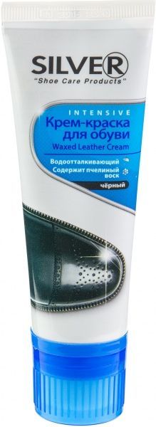 Крем для обуви Silver Премиум пластиковая туба 75 мл черный