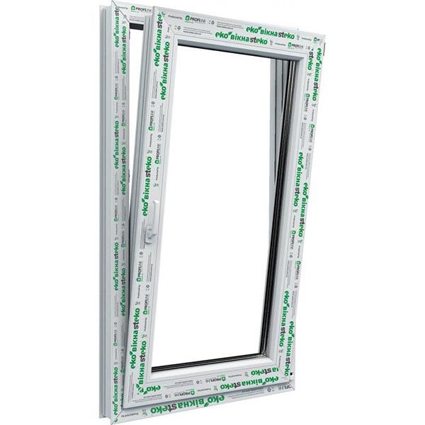 Окно поворотно-откидное Steko S300 58 850x1410 мм правое