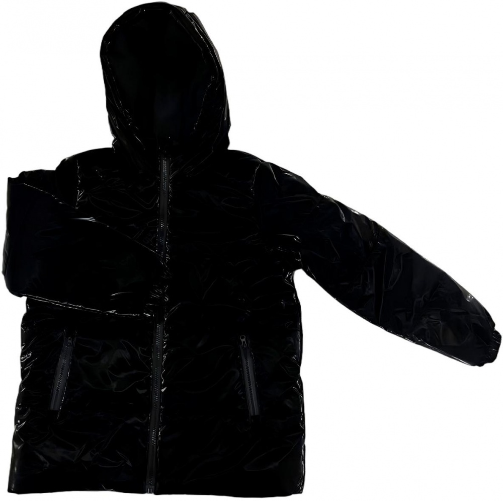 Куртка-пуховик для дівчаток HW р.116–122 чорний RN0715