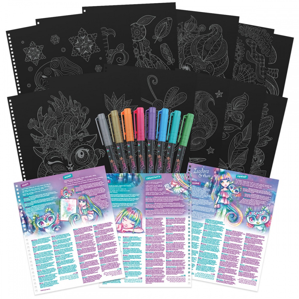 Раскраска «Айседора черные листы»