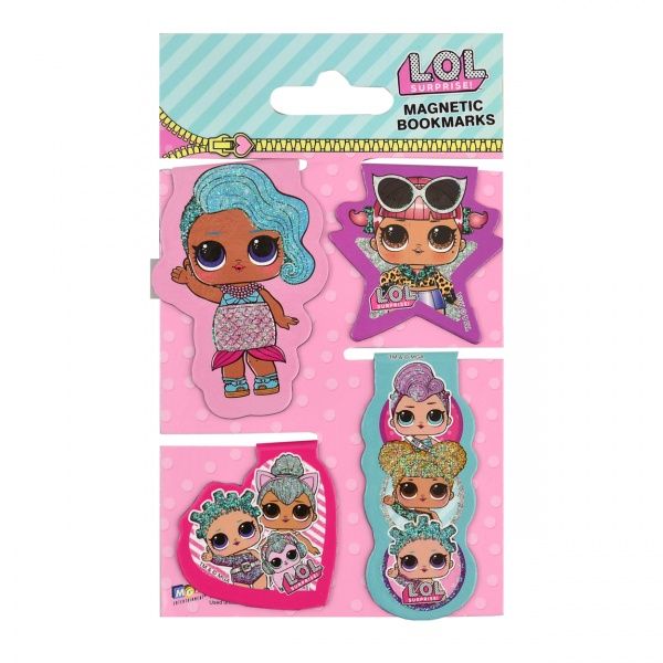 Закладки магнитные YES «LOL», 4шт. 707013 