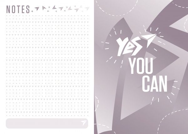 Щоденник недатований А5 Canzone чорний YES