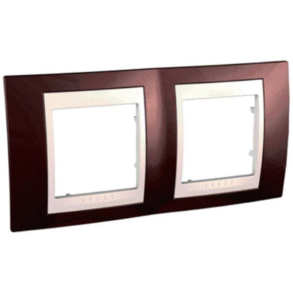 Рамка Unica MGU6.004.551 хамелеон терракотовый/ бежевый