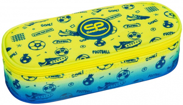 Пенал Campus Football 2t CoolPack желто-голубой