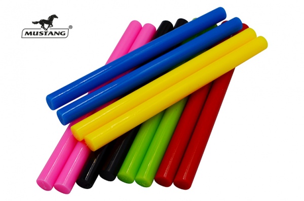 Стержни клеевые Mustang разноцветные 7 мм 12 шт.