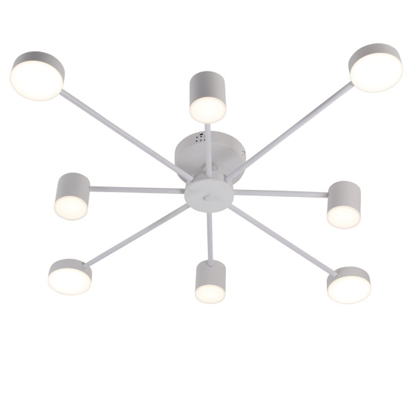 Люстра светодиодная Victoria Lighting с пультом д/у 77 Вт белый Otis/PL8 white 