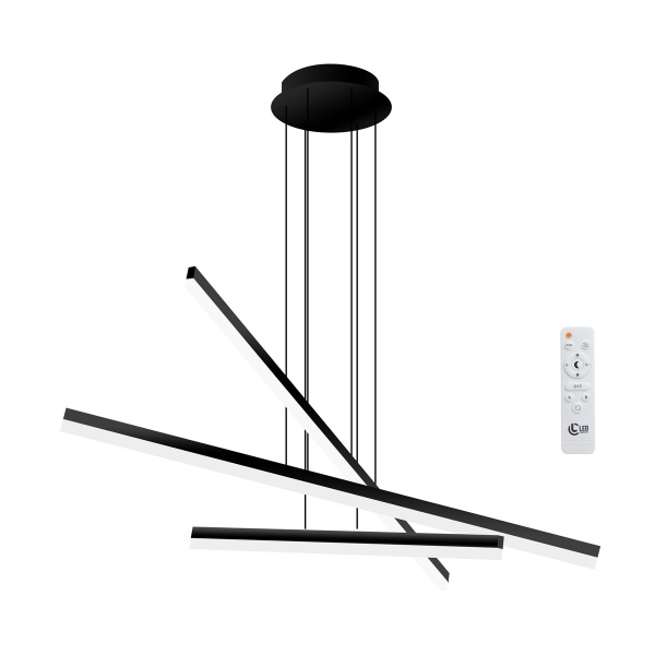 Люстра підвісна LED CONCEPT Bray LED 3 3x85 Вт чорний 