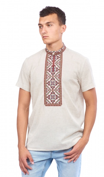 Вишиванка Едельвіка бежевий р. XL 87-19/08 