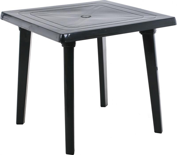 Стіл пластиковий Алеана 80x80 см темно-зелений 