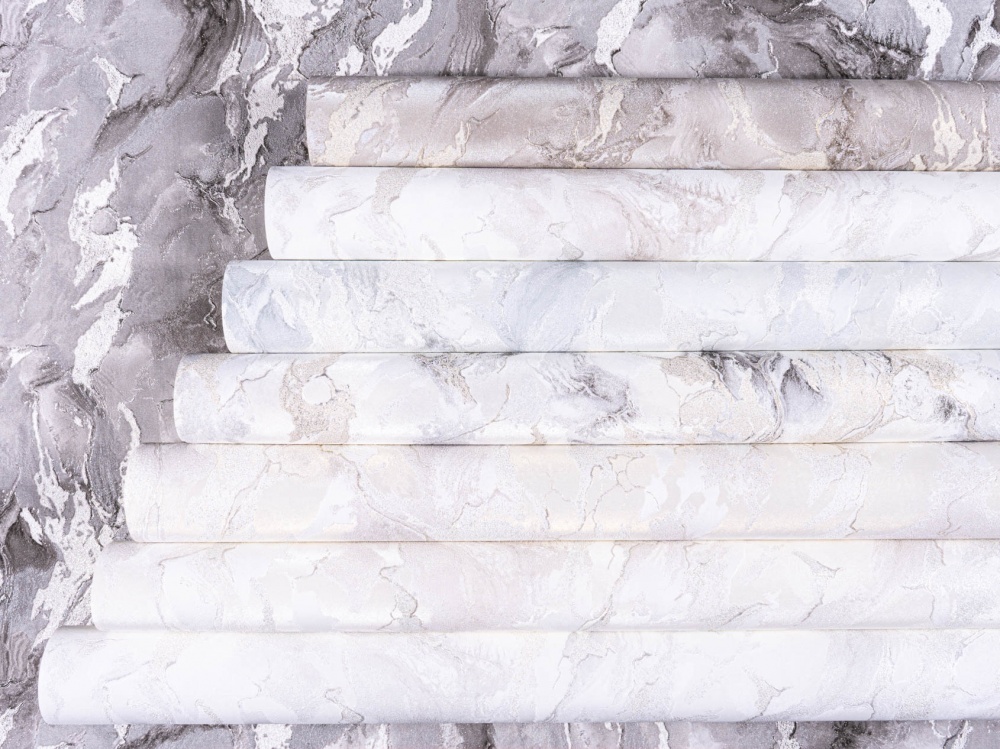 Шпалери вінілові гарячого тиснення Слов'янські шпалери Le Grand Platinum Блиск 1594-12 1,06x10,05 м