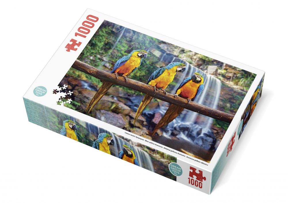 Пазл DGT Сине-желтые Арарауны 1000 элементов TRFL_B/ARA