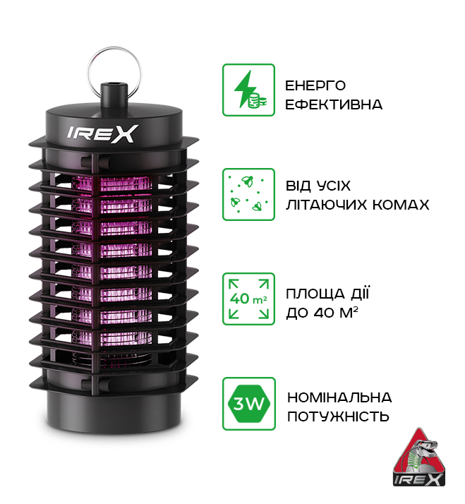 Світильник для знищення комах IREX LED 3 Вт