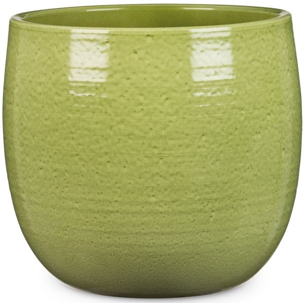 Кашпо керамічне Scheurich Intense круглий 1,8 л оливковий 
