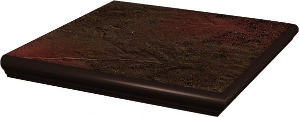 Клинкерная плитка Asti brown kapinos stopnica narozna 33x33 Ceramika Paradyz