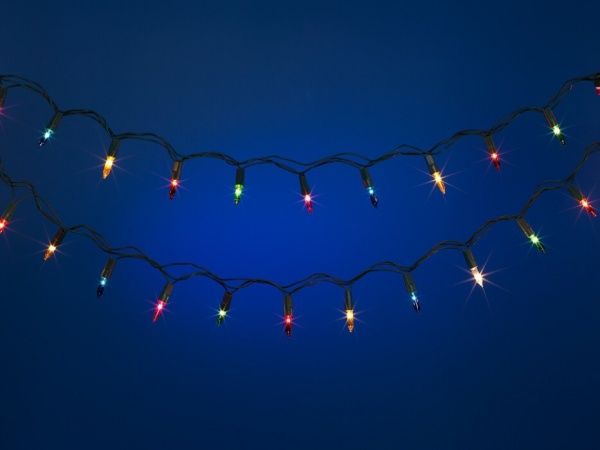 Декоративная гирлянда Джаз Лайт RB-DL050-RGB-E встроенный светодиод (LED) 50 ламп 7,5 м