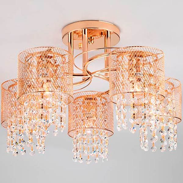 Люстра потолочная Strotskis Bonnie 30137/5 5x60 Вт E27 золото 