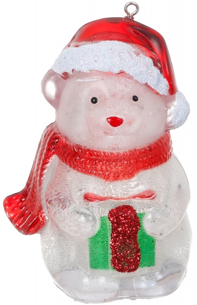 Декоративна фігура новорічна з підсвічуванням 4х4х7, 5 см в асортименті вбудований світлодіод (LED) 7,5 см 