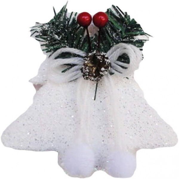 Підвіска Ялинка ягідка на снігу 16 см 