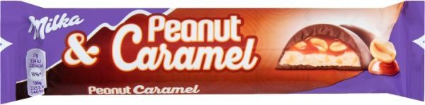 Шоколад Милка с арахисом и карамелью 37г 7622210785558
