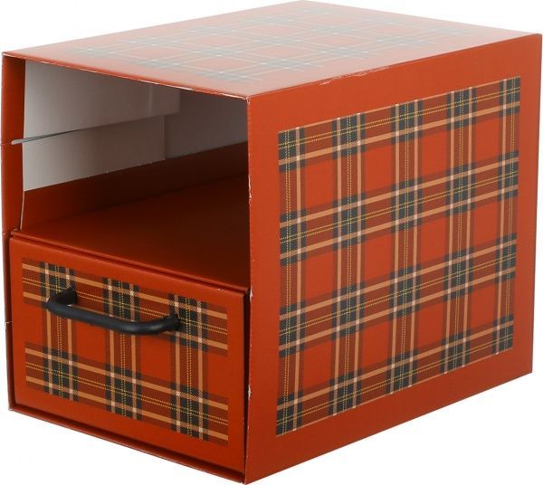 Комод картонний Miss Space Клітинка 2 відділення червоний