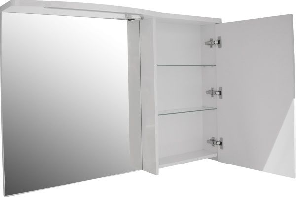 Зеркало со шкафчиком Сансервіс Славута с LED-подсветкой левое 