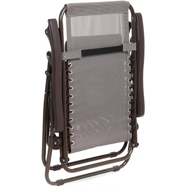 Шезлонг Underprice раскладной HYC-201 коричневый 64x177 см
