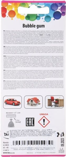 Ароматизатор підвісний Tasotti Cool Balls Bags Bubble Gum