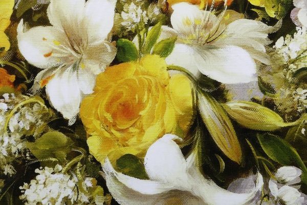 Репродукция Натюрмотрт. Нежный букет 48x48 см 