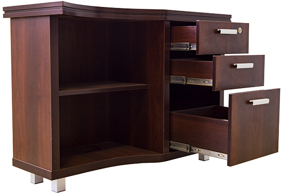 Тумба приставная Эргономика 1000x450x750 мм МК-05 орех 