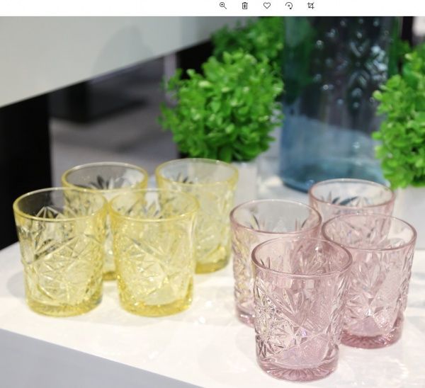 Стакан для виски Hobstar 700330 розовый 350 мл 1 шт. Libbey 