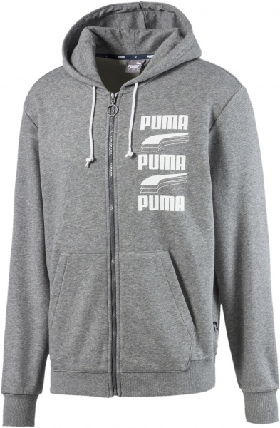 Джемпер Puma REBEL Bold FZ Hoody TR 58136703 р. XL серый
