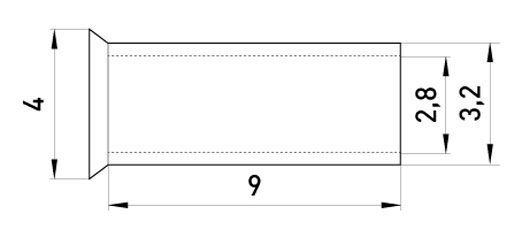 Наконечник втулковий E.NEXT e.terminal.stand.en.4.9 неізольований 4 кв.мм 100 шт. 